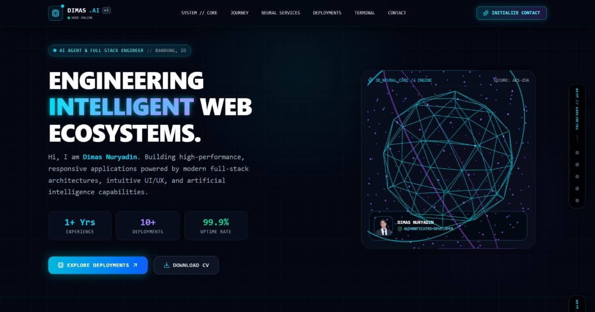 Dimas Nuryadin Projects | Full Stack & AI Systems Portfolio